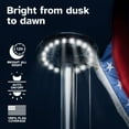 thumbnail image 6 of Deneve Solar Powered Flag Pole Light 20 LED Weatherrproof Downlight Silver, 6 of 7