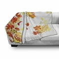 thumbnail image 3 of Fall Soft Flannel Fleece Throw Blanket, Autumn Themed Pattern Chestnut Oak Maple Leaves and Berries Corner Design Elements, Cozy Plush for Indoor and Outdoor Use, 50" x 60", Multicolor, by Ambesonne, 3 of 6