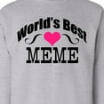 thumbnail image 3 of Inktastic World's Best Meme Adult Sweatshirt, 3 of 4