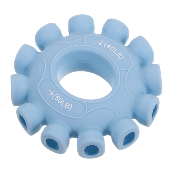 Uxcell Hand Grip Strengtheners, 40-50Lb Silicone Grip Strength Training for Stress Relieve & Rock Climbing, Light Blue