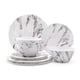 thumbnail image 1 of CASA LITUS Vajilla de Melamina Moderna para 4 Personas (12 Pz): Plato Hondo, Ensaladera y Plato Trinche. Resistente a Ca&iacute;das y Altas Temperaturas, Apta para Lavavajillas, No Microondas. Mod, 1 of 8