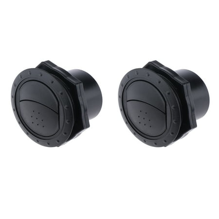

70mm ABS Car RV / Air Outlet Rotating Interior Round Ceiling Parts x2
