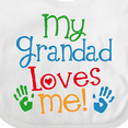 thumbnail image 4 of Inktastic My Grandad Loves Me Boys or Girls Baby Bib, 4 of 4
