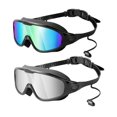 thumbnail image 2 of Colaxi 2Pcs Adults Swim Glasses Earbud 180 Wide View Swimming Goggles with Ear Plug Multi and Silver, 2 of 8