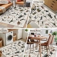 thumbnail image 5 of Dinosaurs Area Rugs 3'x5', Washable Small Throw Rugs for Living Room Bedroom, Natural Primitive Wild Animals Beige Indoor Outdoor Rug Non-Slip Low Pile Carpet Runner Reversible Floor Mats, 5 of 8