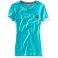 thumbnail image 1 of Aeropostale - Playera gráfica con cuello redondo y bolsillo para mujer, verde, extragrande Aeropostale Camiseta gráfica, 1 of 1