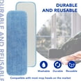 thumbnail image 7 of 10 Pack 18'' Replacement Microfiber Pad for Rubbermaid Commercial 18 Inch Mop Head, 7 of 7