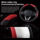 thumbnail image 3 of Microfiber Leather Car Steering Wheel Cover, Durable, A Breathable, Fits Most Cars, Warm in Winter, Universal Size Steering Wheel Covers 38cm (15 inch, 3 of 3