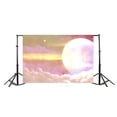 thumbnail image 3 of ABPHOTO 7x5ft Photography Backdrop Full Moon With Stars Glitter Over Planet Photo Background Backdrops, 3 of 4