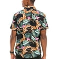 thumbnail image 3 of Men Hawaiian Shirt Vacation Short Sleeve Casual Button Down Shirts Summer Beach Shirt, 3 of 5