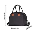 thumbnail image 3 of Fiudx Lonchera Congelable, Aislamiento a Prueba de Fugas, Bolsa de Boca Ancha, Asa Duradera, Elegante y Práctica, para Uso En Exteriores En Escuelas y Oficinas, Gran Capacidad, Tamaño 24 X 29 X 16 Cm, 3 of 7