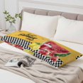 thumbnail image 6 of Sweet Summer Throw Pillow Covers Watermelon Juice Bee Lemon Black White Plaid Yellow Decorative Lumbar Pillow Cover Rectangle Cushion Case for Sofa Couch Bed Living Room Bedroom 20 X 54 Inches, 6 of 9