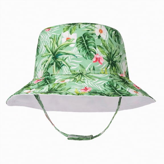 Toddler Boys Girls Bucket Hat Summer Childrens Digitally Printed Bucket Hat Chin Strap Sun Hat For Boys And Girls Sunshade Hat Gibobby,XL,Green