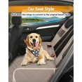 thumbnail image 4 of Funda para asiento de coche para perros, 600D, resistente y duradera, para asiento trasero, 100% impermeable, a prueba de arañazos, antideslizante, hamaca para perro con solapa lateral, fundas suaves, 4 of 5