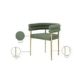 thumbnail image 2 of Meridian Furniture Brielle Green Boucle Fabric Dining Chair (Set of 2), 2 of 6