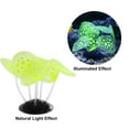 thumbnail image 5 of Unique Bargains Aquarium Simulation Coral Silicone Fluorescent Coral Glow Ornaments Fish Tank 2.36"x3.15" Yellow, 5 of 7