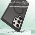 thumbnail image 5 of ELEHOLD Case for Samsung Galaxy S24 Ultra, Shockproof Magnetic Skin-Feel Case,Compatible with Wireless Charging,Black, 5 of 6