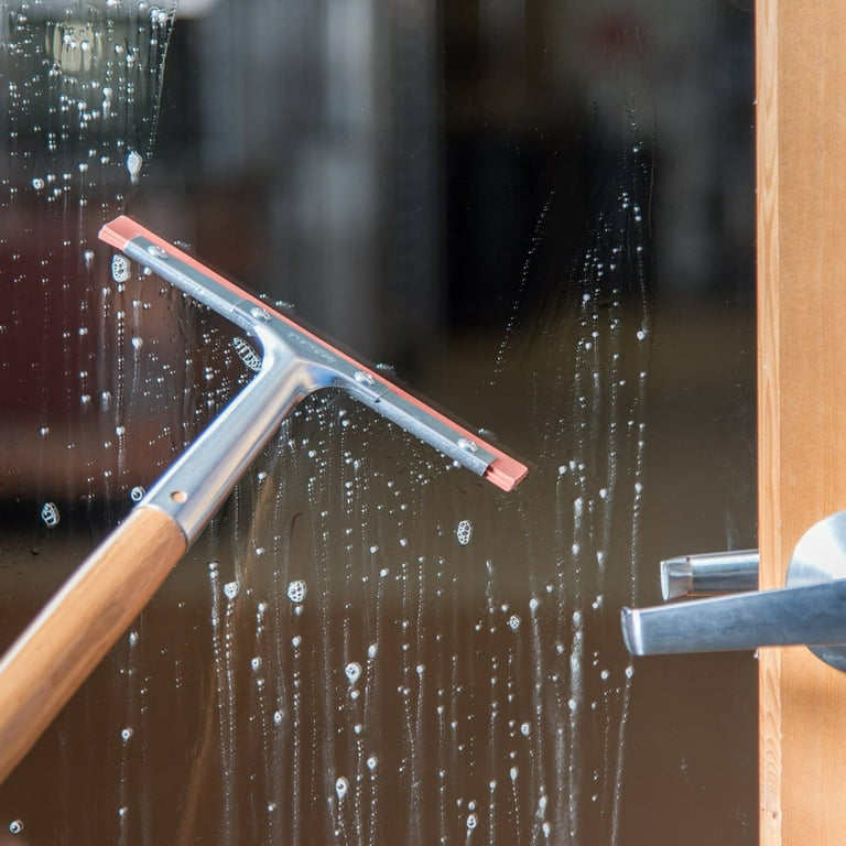 ITTAHO Window Squeegee Cleaning Tool, Sponge Window Cleaner 8 Aluminu