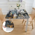 thumbnail image 2 of WYYP Abstract Painting Square Tablecloth 100% Polyester Fiber 36*36, 2 of 8