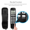 thumbnail image 5 of Tebru Home Telephone,Mini Wall Telephone Home Office Hotel Incoming Caller ID LCD Display Landline Phone, Phone, 5 of 8