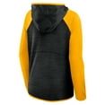thumbnail image 3 of Women's Fanatics Black/Gold Pittsburgh Steelers Redzone End Around Pass Raglan Full-Zip Hoodie, 3 of 3
