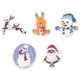 thumbnail image 1 of Broches de Navidad Broches para elementos navideños Broches Campanas de muñeco de nieve Broches de joyería para árbol de Navidad Adornos navideños, 1 of 5