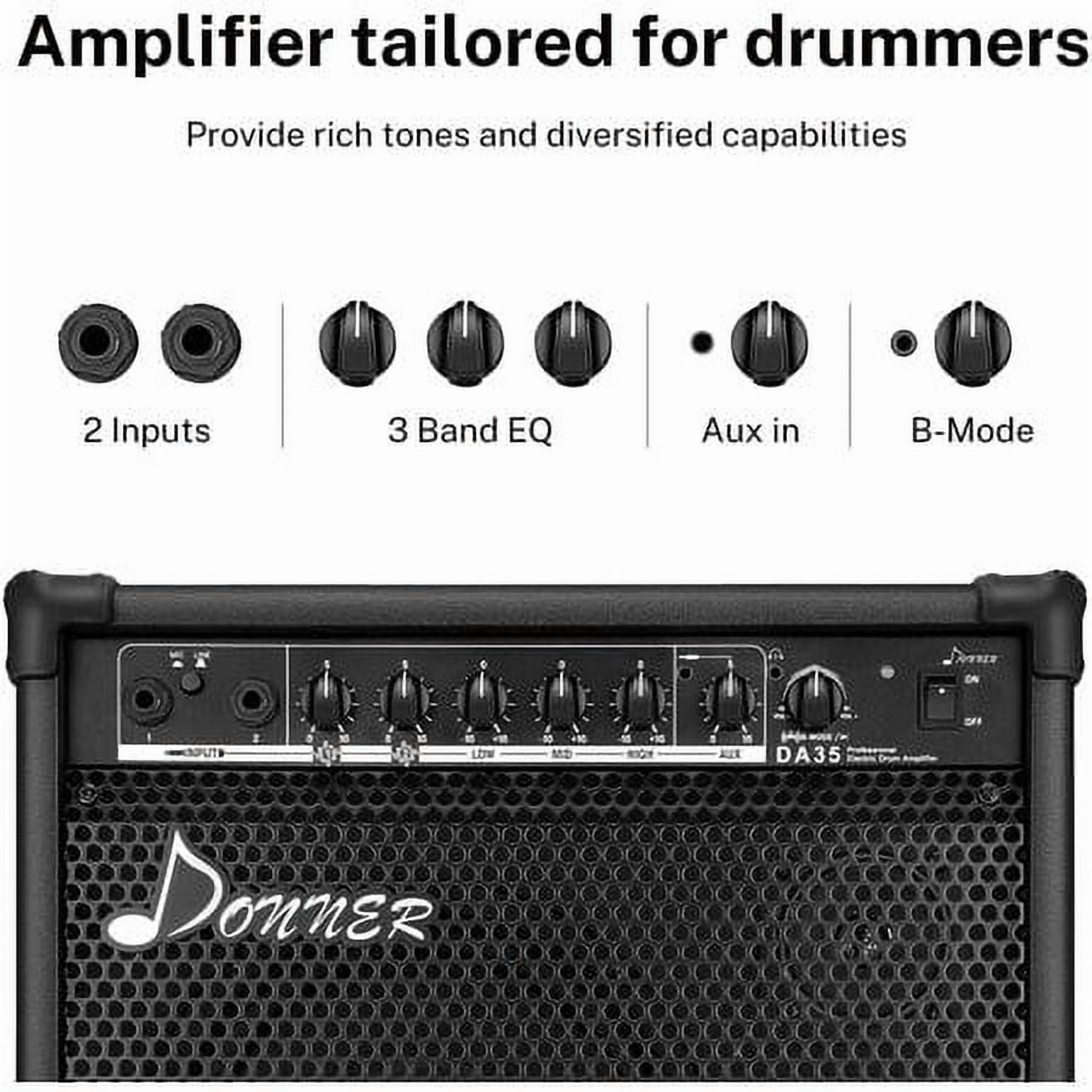 Donner 35W Bass Power Amplifier for Keyboard, Electronic Drum