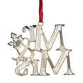 thumbnail image 4 of 3.75" Silver Plated Mr & Mrs with Holly and 6 Euro Crystals Enamel Christmas Ornament, 4 of 4