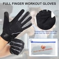 thumbnail image 6 of SNOW DEER Workout Gloves, Full Finger Padded Palm Weight Lifting Gym Gloves for Men & Women, Touch Screen Fingertips Washable Grip Gloves, 6 of 8