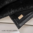 thumbnail image 6 of EVERGRACELuxury Soft Faux Chinchilla Fur Throw Blanket for Couch, Warm Thick Heavy Winter Throw Blanket 1220GSM for Bed, Fluffy Cozy Mink Blanket with Reversible Velvet, Black Noir Mink, 60"x80", 6 of 8