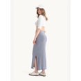 thumbnail image 6 of Mid Rise Elastic Waist Basic Midi Skirt, 6 of 7