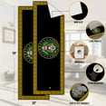 thumbnail image 3 of Ottomanson US ARMY Logo Machine Washable Non-Slip Rubberback 2x5 Runner Rug, 20"x 59", Black/Yellow, 3 of 8