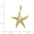 thumbnail image 2 of Beautiful 14K w/Rhodium Starfish Pendant, 2 of 2