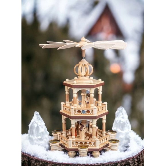 Christmas Pyramid Christmas Story natural