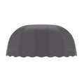 thumbnail image 3 of Awntech 6.38 Ft Chicago Elongated Dome Fixed Awning Canopy (76.5in x 32.25in x 26.25in), Gunmetal, 3 of 3