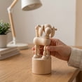 thumbnail image 6 of Office Desk Decor Wooden Giraffe Figurine Minimalist Home Decor Work Desk Decor Cute Desk Decorations for Home 1 Pack, 6 of 9