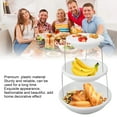 thumbnail image 4 of Cake Tray Stand, 3 Tier Multipurpose Plastic Bowl Rotating Foldable Dessert Tray Rack  for Party, 4 of 7