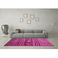 thumbnail image 3 of Ahgly Company Indoor Rectangle Abstract Pink Contemporary Area Rugs, 7' x 10', 3 of 4