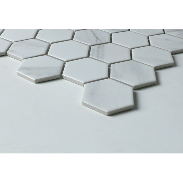 WS Tiles - Value Matte Carrara 10.7 in. x 11.1 in. Porcelain 2 WS Tiles - Value Matte Carrara 10.7 in. x 11.1 in. Porcelain 2