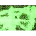 thumbnail image 1 of Ahgly Company Indoor Rectangle Abstract Green Modern Area Rugs, 2' x 5', 1 of 4