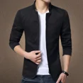 thumbnail image 4 of Chaqueta de negocios para hombre, chaqueta de cuello alto a la moda, abrigos para hombre, chaquetas casuales de negocios de corte entallado para hombre, ropa para hombre, abrigos de talla grande, 4 of 5