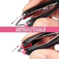 thumbnail image 1 of Pinzas para cejas retráctiles automáticas Herramienta de depilación cosmética para maquillaje de cejas, 1 pieza, negro, 1 of 2