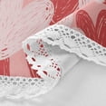thumbnail image 3 of Coolnut Valentine's Day Love Heart Round Tablecloth, Washable Oil Proof Table Cover for Kitchen Holiday Party Wedding Picnic Decoration, 3 of 7