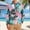 Light Blue, variant on Men's Long Sleeve Hawaiian Shirts Loose Lapel Collar Button Down Shirts with Chest Pocket Casual Floral Printed Beach Wedding Shirts,XL,Light Blue 1