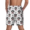 thumbnail image 4 of Uemuo Pirate Puppy Pattern Mens Swim Trunks Quick Dry Board Shorts with Mesh Lining, Stretch Beach Shorts Quick Dry No-Chafing Board Shorts-X-Large, 4 of 9