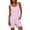 Pink, variant on Sheghy Romper Dress with Shorts Underneath 100%Cotton Women's Striped Pocket Sleeveless Button Decoration Shorts Casual Jumpsuit