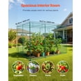 thumbnail image 2 of VEVOR Crop Cage, 9.5 x 6.36 x 6.36 ft Plant Protection Tent with Zippered Door, Wind-Resistant Tall Crop Cage, Easy to Install, Outdoor Raised Bed Cover, Tomato Plant Netting for Garden Patio Lawn, 2 of 9