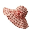 thumbnail image 3 of Women Outdoor Sun Hat Wide Brim Summer Breathable Cap UV Protection Foldable Beach Hat, 3 of 6