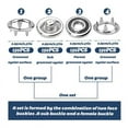 thumbnail image 3 of 150 Sets Snap Button 9.5Mm Metal Silver Snaps Buttons for Sewing And Crafting, Open Snap Button Snap Fasteners Kit, 3 of 10