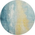 thumbnail image 2 of Addison Rugs Mayfield Premium Machine Washable Transitional Abstract Teal Round Rug, 8' x 8', 2 of 6